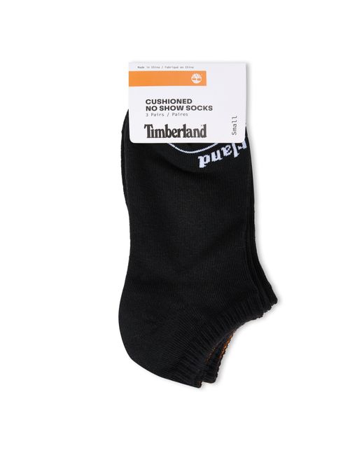 Timberland Black 3P Core No Show Invisible Socks