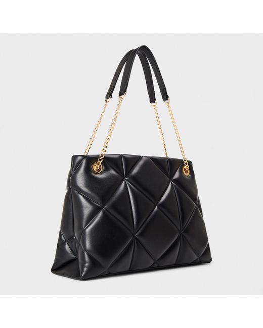 Love Moschino Black Lm Quilt Tote Ld61