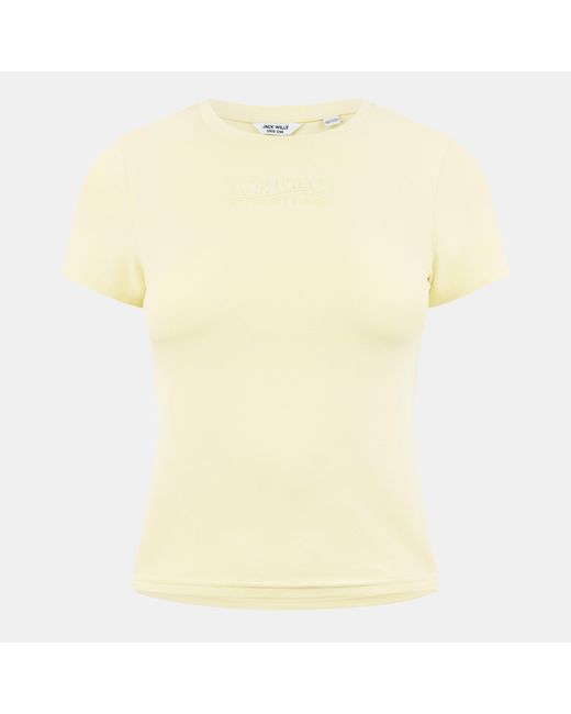 Jack Wills Yellow Jw Graphic Slim Fit T-Shirt