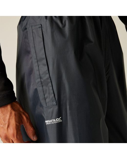 Regatta Blue Stormbreak Waterproof Overtrousers for men