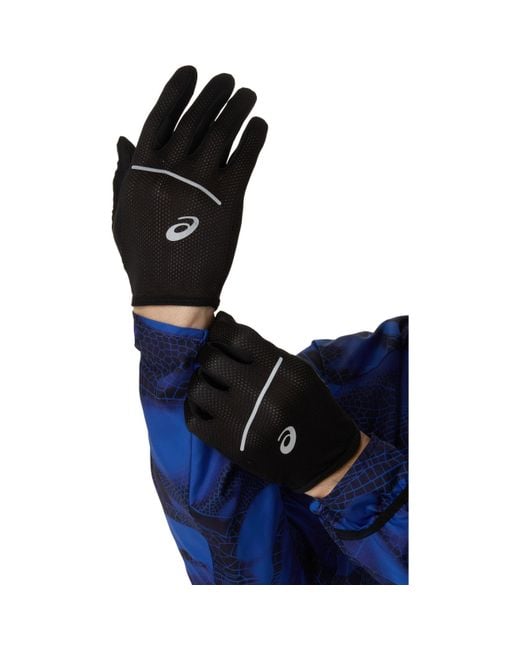 Asics Black Performance Run Gloves Running Glove for men
