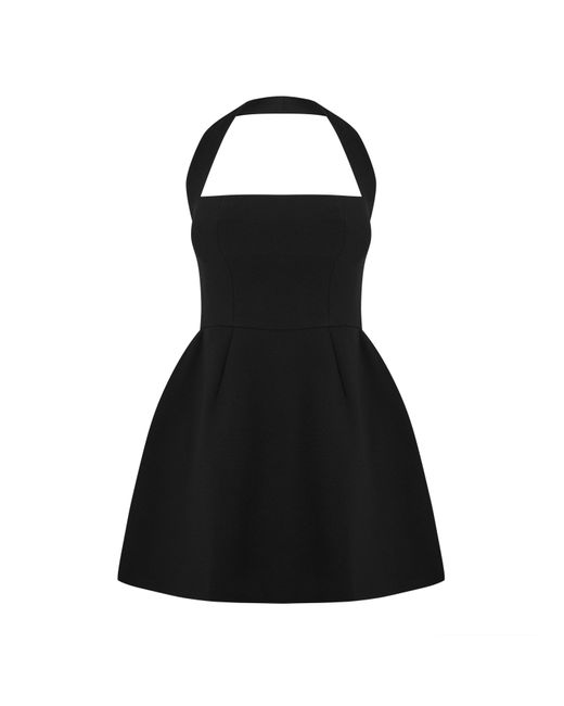 Odd Muse Black Structured Mini Dress