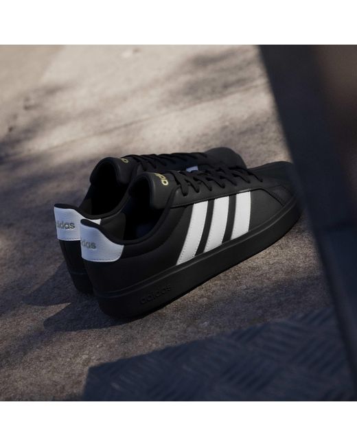 Adidas Black Street Talk Low-Top Trainers for men
