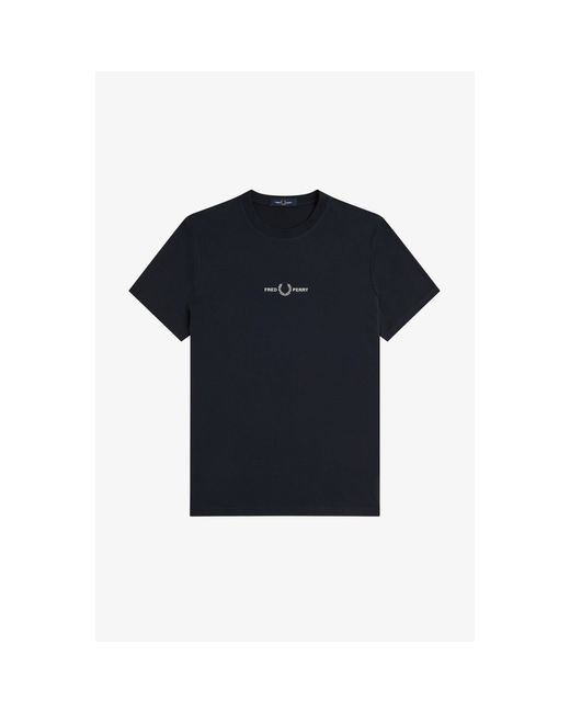 Fred Perry Blue Short Sleeve Twin Tipped Polo Shirt for men