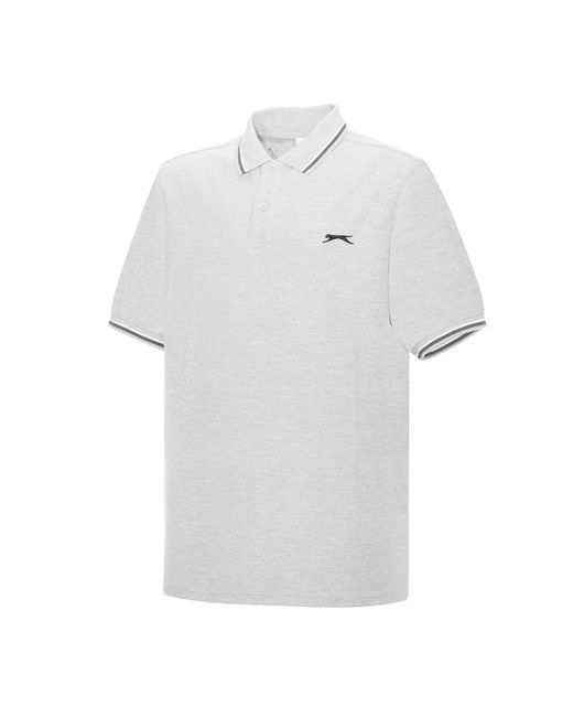 Slazenger 1881 White Tipped Polo Shirt for men