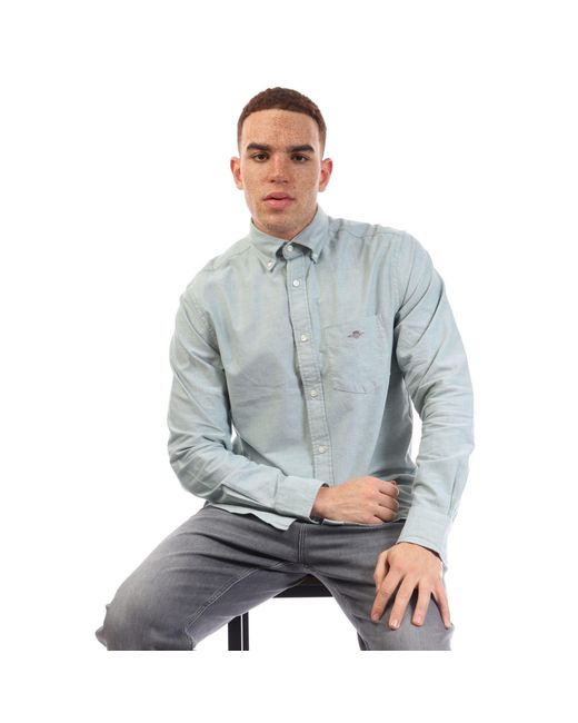 Gant Blue Regular-Fit Oxford Shirt for men