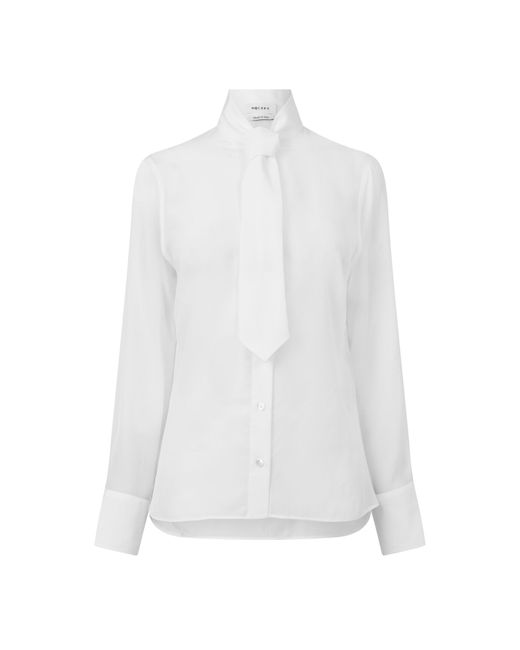 McQueen White Alex Long Sleeve Tie Ld63