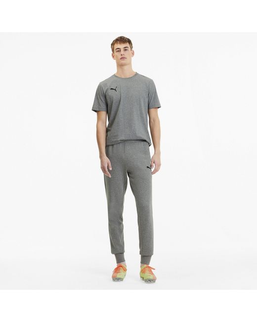 PUMA Gray Teamgoal 23 Closed Hem Jersey Joggers for men