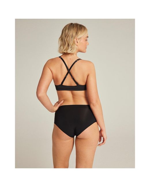 Nudea Black Scoop Neck Bralette Second Skin Stretch