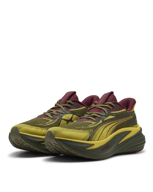 PUMA Green Magmax Nitro 2 Running Shoes for men