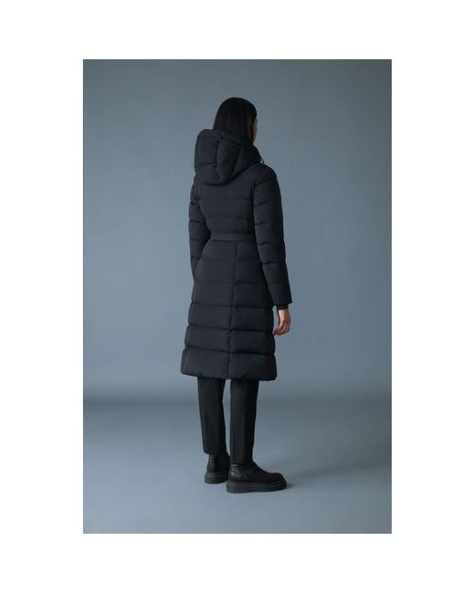 Mackage Black Coralia City Long Puffer Jacket
