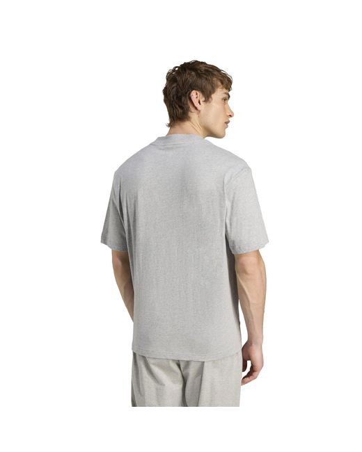 Adidas Gray Big Logo Tee for men