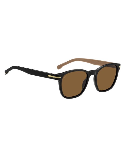 Boss Brown Su Uv Protection Square Sunglasses for men