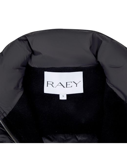 Raey Blue Quilted Cropped Puffer Jacket