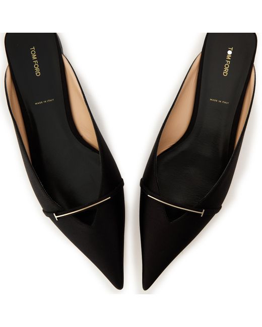 Tom Ford Black Tf Flat Mules