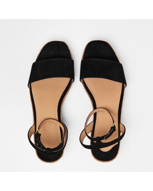 Ralph Lauren Brown Leona Wedge Heels