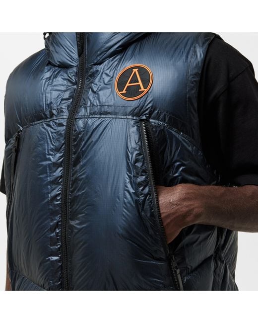 ARCTIC ARMY Blue Cryoshell Insulated Heavyweight Gilet for men