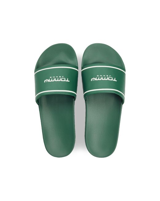 Tommy Hilfiger Green Slider Slippers for men