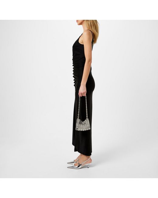 Rabanne Black Draped Maxi Dress