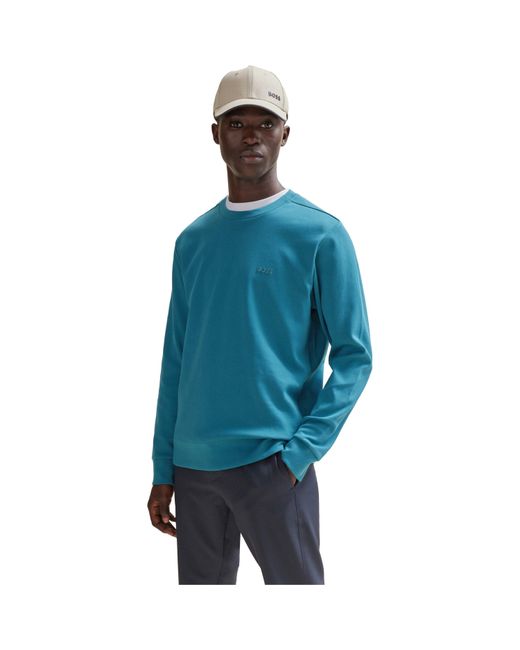 Boss Blue Salbo Short Sleeve Polo Shirt for men