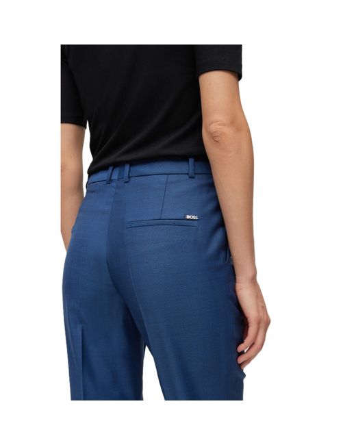 Boss Blue Tamata Cigarette Trousers