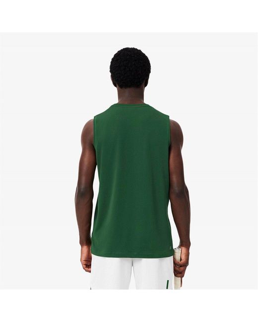 Lacoste White Performance Vest for men
