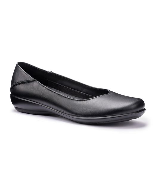 Hotter Black Birdie Ballerina Pumps Standard Fit