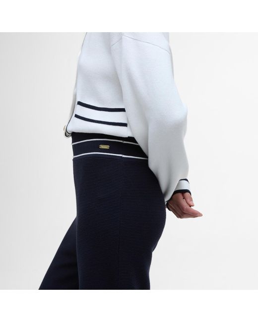 Barbour Blue Knitted Maisy Trousers