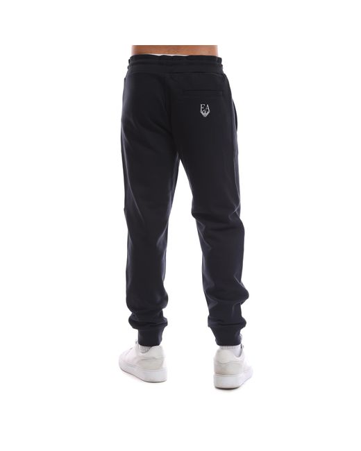 Emporio Armani Black Straight Leg Trousers for men