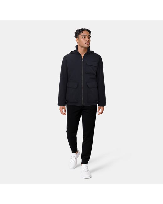 Lyle & Scott Blue Water-Resistant Lightweight Softshell Jacket for men