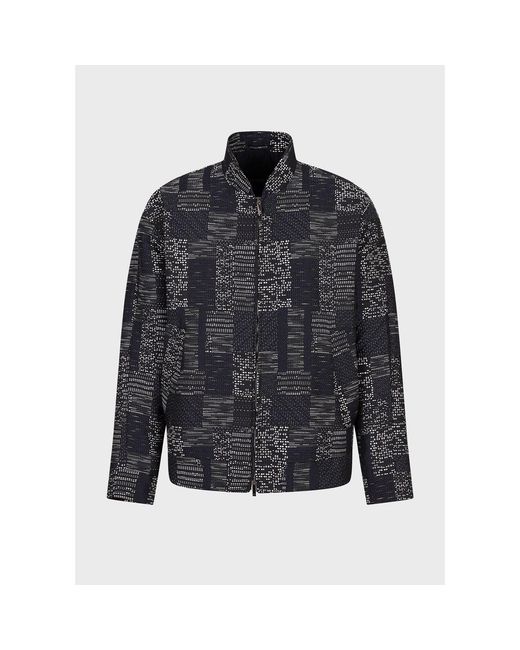 Emporio Armani Black Bomber Jacket for men