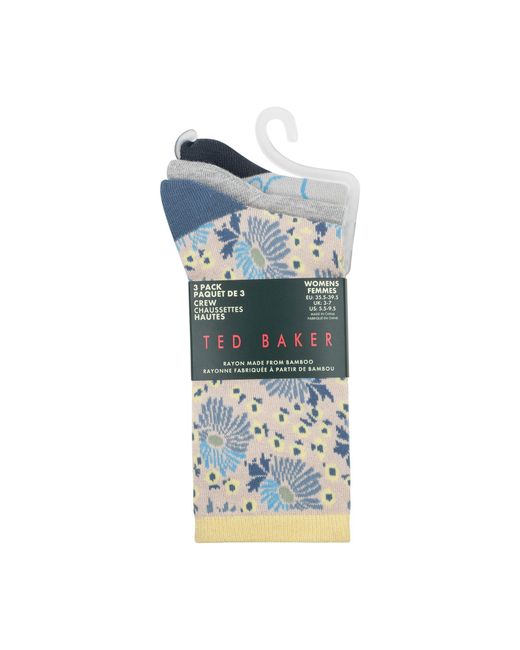 Ted Baker Blue Crew Socks