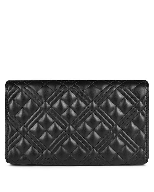 Love Moschino Black Super Quilted Mini Crossbody Bag