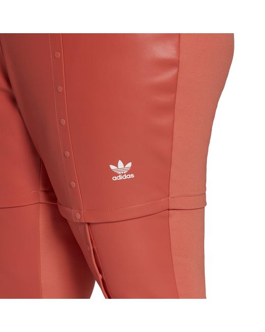 Adidas Originals Red Adidas Always Original Slim Snap Plus Size Joggers