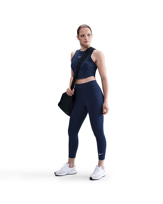 Nike Blue Sportswear Classic High-Waisted 7/8 Leggings