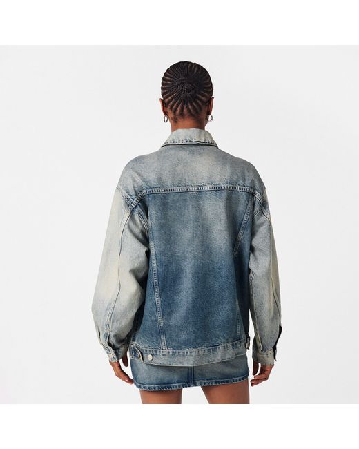 GOOD AMERICAN Blue Os Denim Jacket