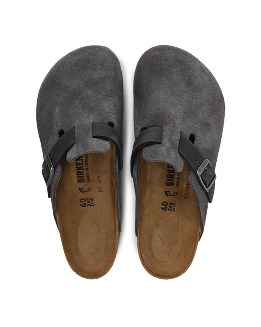 Birkenstock Brown Boston Suede for men