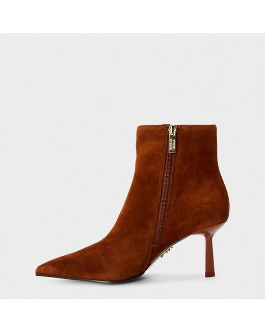 Steve Madden Brown Sabine Ankle Heeled Boots