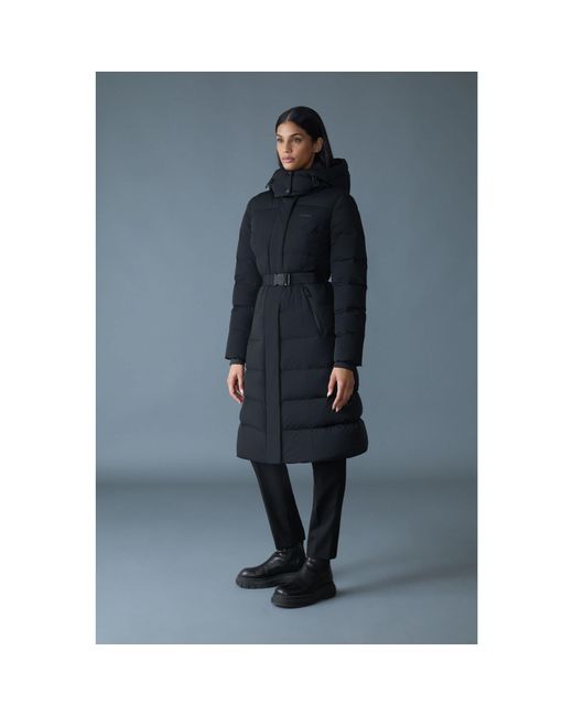 Mackage Black Coralia City Long Puffer Jacket