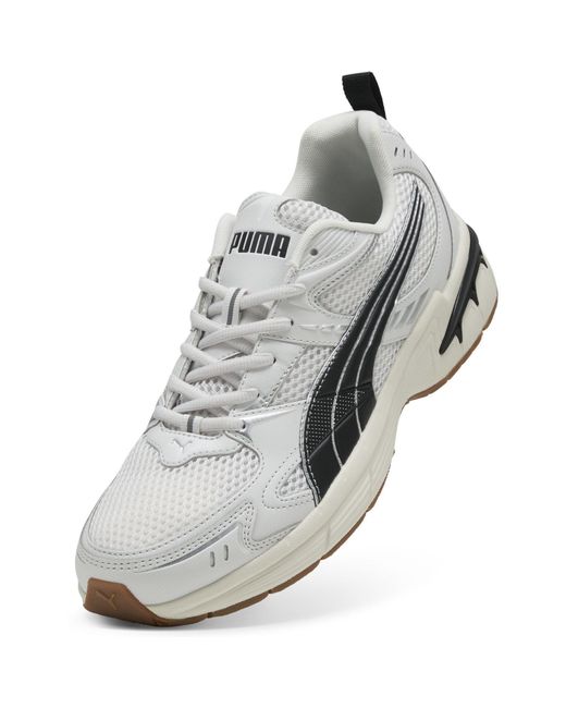 PUMA White Milenio Tech Low-Top Trainers