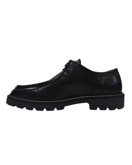 Deakins Black Kayo Leather Lace Up Derbies for men