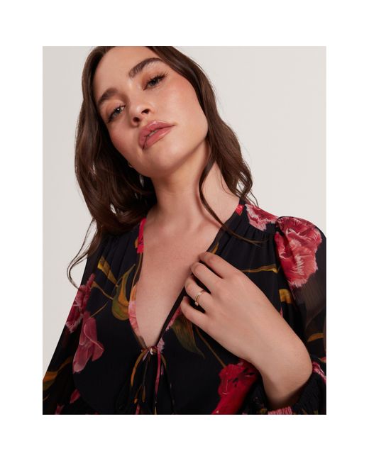 Ted Baker Red Long Sleeve Blouse