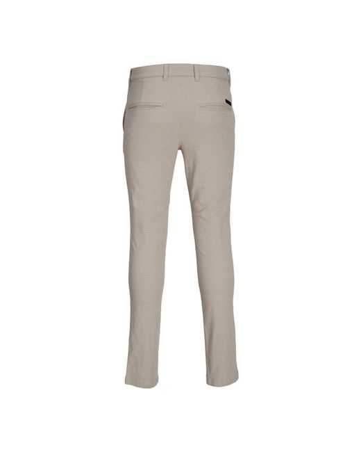 Jack & Jones Gray Dave Chino Trousers for men