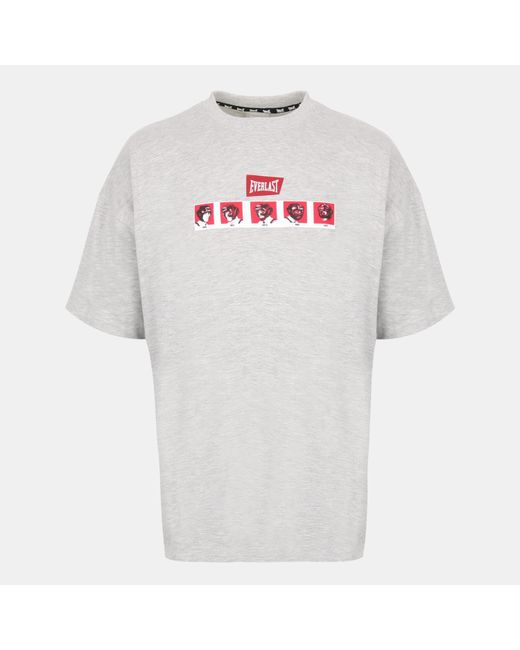 Everlast White Hdguard Cotton Short Sleeve Crew Neck T-Shirt for men
