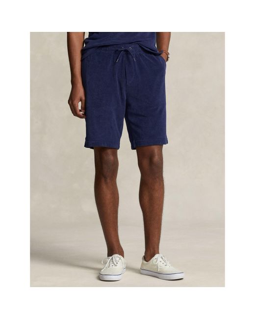 Polo Ralph Lauren Blue Logo Jersey Shorts for men