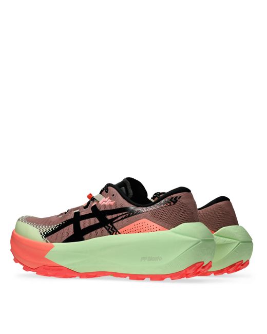 Asics Green Trabuco Max 5 Trail Running Shoes for men