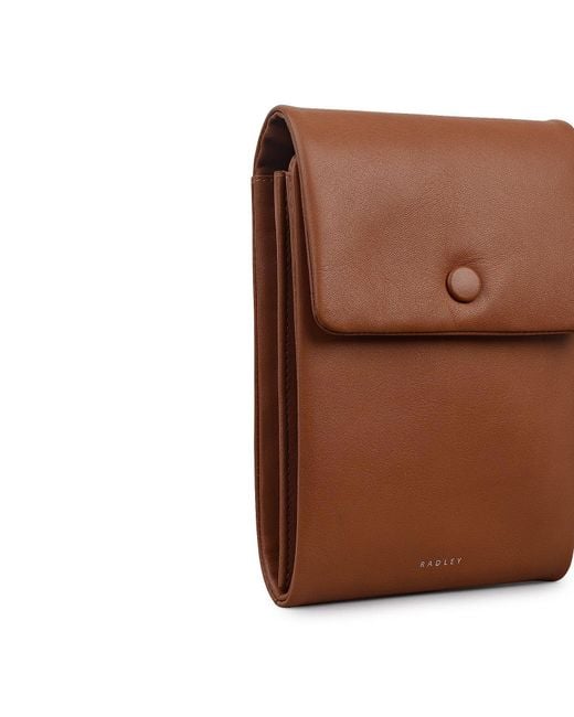 Radley Brown Mallow Street Leather Phone Crossbody Bag