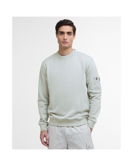 Barbour Gray Grip Sweatshirt for men