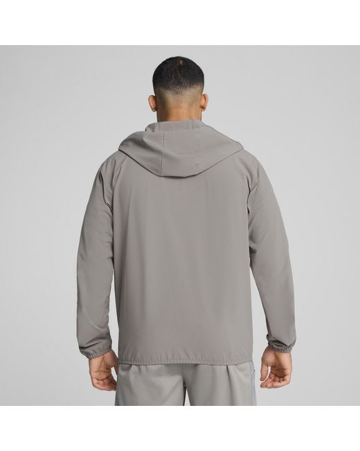 PUMA Gray Flex Woven Tracksuit Top for men