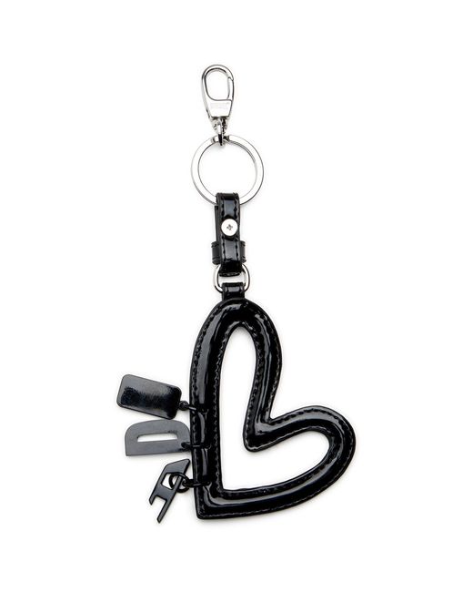 DIESEL White Heart Bag Charm